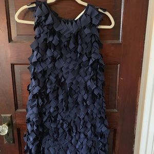 Cameo fringe dress - navy